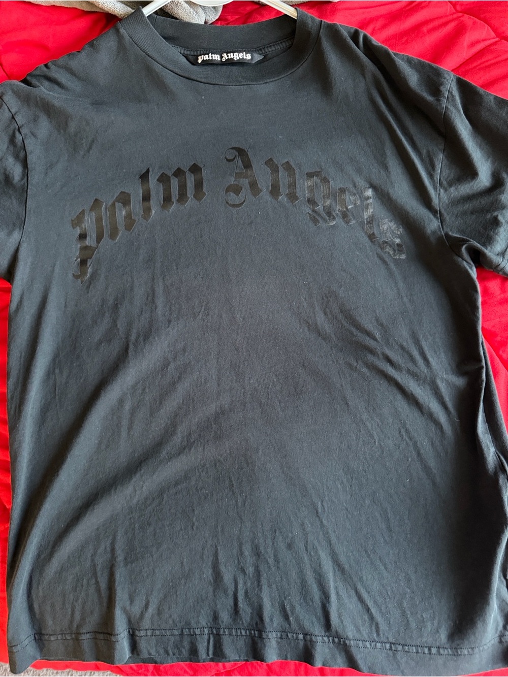 Palm Angels Black T-Shirt with Subtle Gloss Logo - Picture 3 of 3
